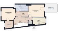 S&P | Grundriss 1. Obergeschoss - Lindenhof | Geräumiges Reihenmittelhaus Nähe Waterfront mit Ausbaupotenzial