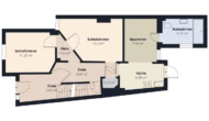 S&P | Grundriss Erdgeschoss - Lindenhof | Geräumiges Reihenmittelhaus Nähe Waterfront mit Ausbaupotenzial
