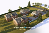 S&P | Visualisierung Drohnenansicht - Syke | Erschlossenes Baugrundstück in naturnaher Bestlage am Friedeholz
