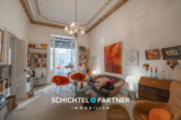 S&P | Wohnzimmer - Bremen – Barkhof | Wohnen auf Zeit – Traumhafte Maisonette-Wohnung in stilvollem Altbremer-Haus