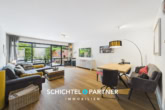S&P | Wohnzimmer - Oberneuland | Stilvolle Maisonette-Wohnung mit Schwimmbad und Sauna