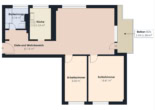 S&P | Grundriss 1. Obergeschoss - Neustadt | Modernisierte Eigentumswohnung mit Einbauküche und Balkon