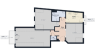 S&P | Grundriss 2. Obergeschoss - Woltmershausen | Sanierte Eigentumswohnung mit Sonnenbalkon in ruhiger Lage