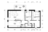 S&P | Grundriss - Gete | Bezaubernde, renovierte Mietwohnung mit 3 Zimmern, Balkon & Stellplatz