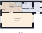 S&P | Grundriss Erdgeschoss - Kattenturm | Renoviertes Reihenendhaus mit Garten in gutangebundener Lage