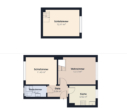S&P | Grundriss Souterrain und Erdgeschoss - Gröpelingen | Gut vermietete 3-Zimmer-Maisonette mit Gartenmitnutzung