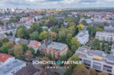 S&P | Luftansicht - Gete | Großzügige Dachgeschosswohnung mit zwei Balkonen in zentraler Lage