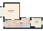 S&P | Grundriss Erdgeschoss - Bahnhofsvorstadt | Studentenhaus mit zwei Balkonen und Terrasse