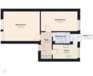 S&P | Grundriss 1. Obergeschoss - Lehe | Gepflegte 2-Zimmer-Wohnung mit Balkon in guter Lage & Anbindung