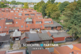 S&P | Luftansicht - Oslebshausen | Renovierungsbedürftiges Reihenhaus mit Garten- und Hoffläche