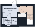 S&P | Grundriss Souterrain - Oberneuland | Modernisierte Maisonettewohnung mit Garten und Stellplatz