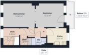 S&P | Grundriss Obergeschoss - Steffensweg | Großzügiges 2-Parteien-Haus mit bezugsfreier Wohnung & Garten