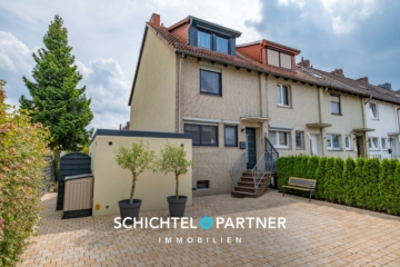 Bremen – Kirchhuchting | Modernisiertes Reihenendhaus mit schönem Garten, Terrasse & eigener Garage, 28259 Bremen, Reihenendhaus